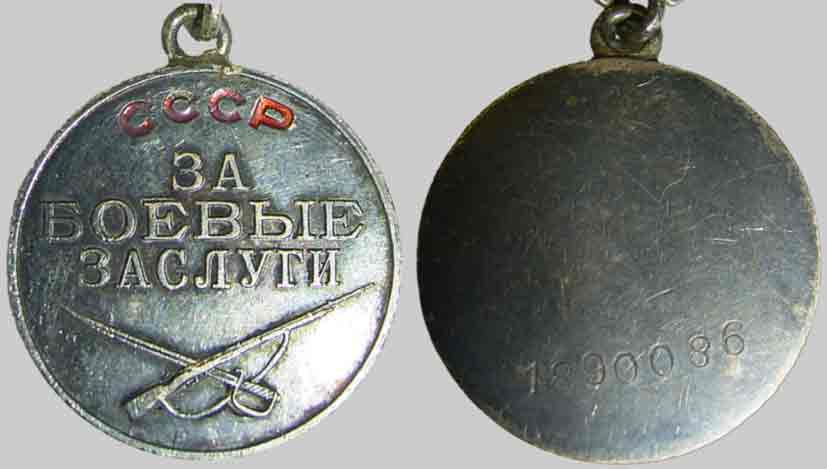 Союзная сила. Медаль Союз советских Социалистических республик за боевые заслуги.
